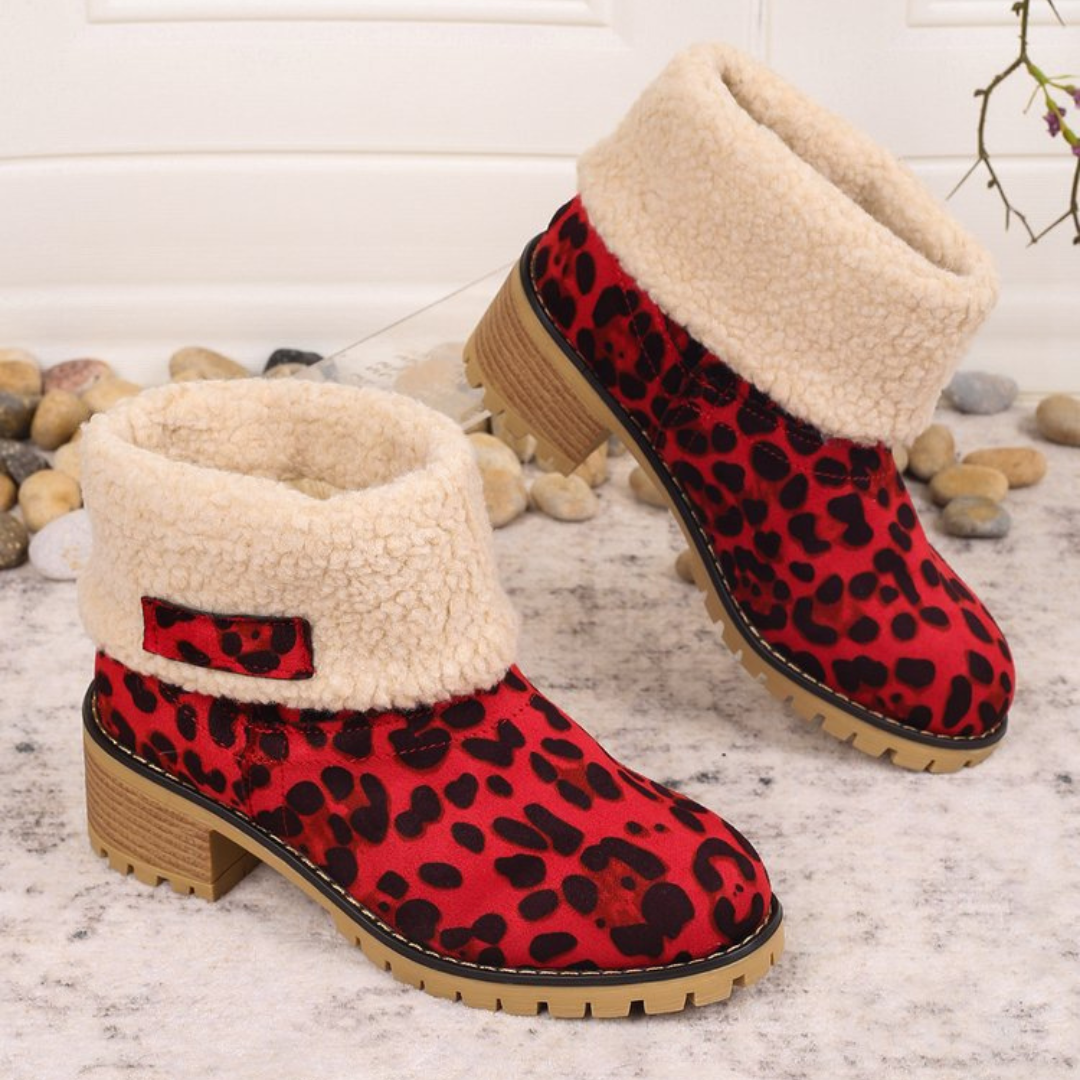 Almira Zimowe Botki na Obcasie z Designem 2w1