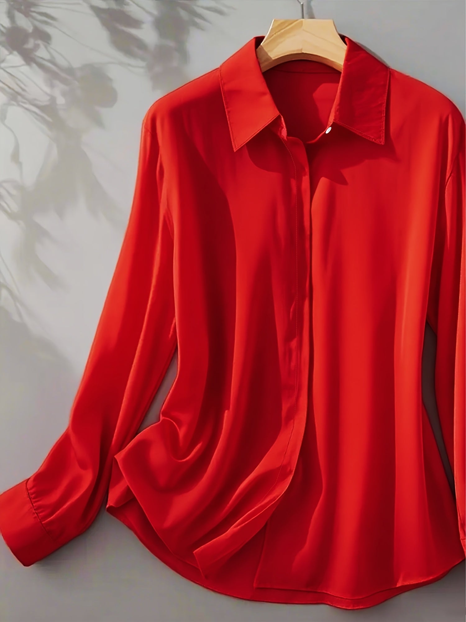 IRYNA | Stylowa Koszula Z Długim Rękawem Zapinana Na Guziki