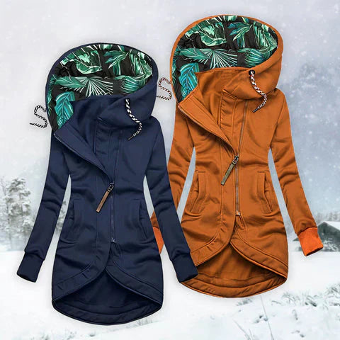 AVELINE | ciepły i ciepły zimowy z kapturem