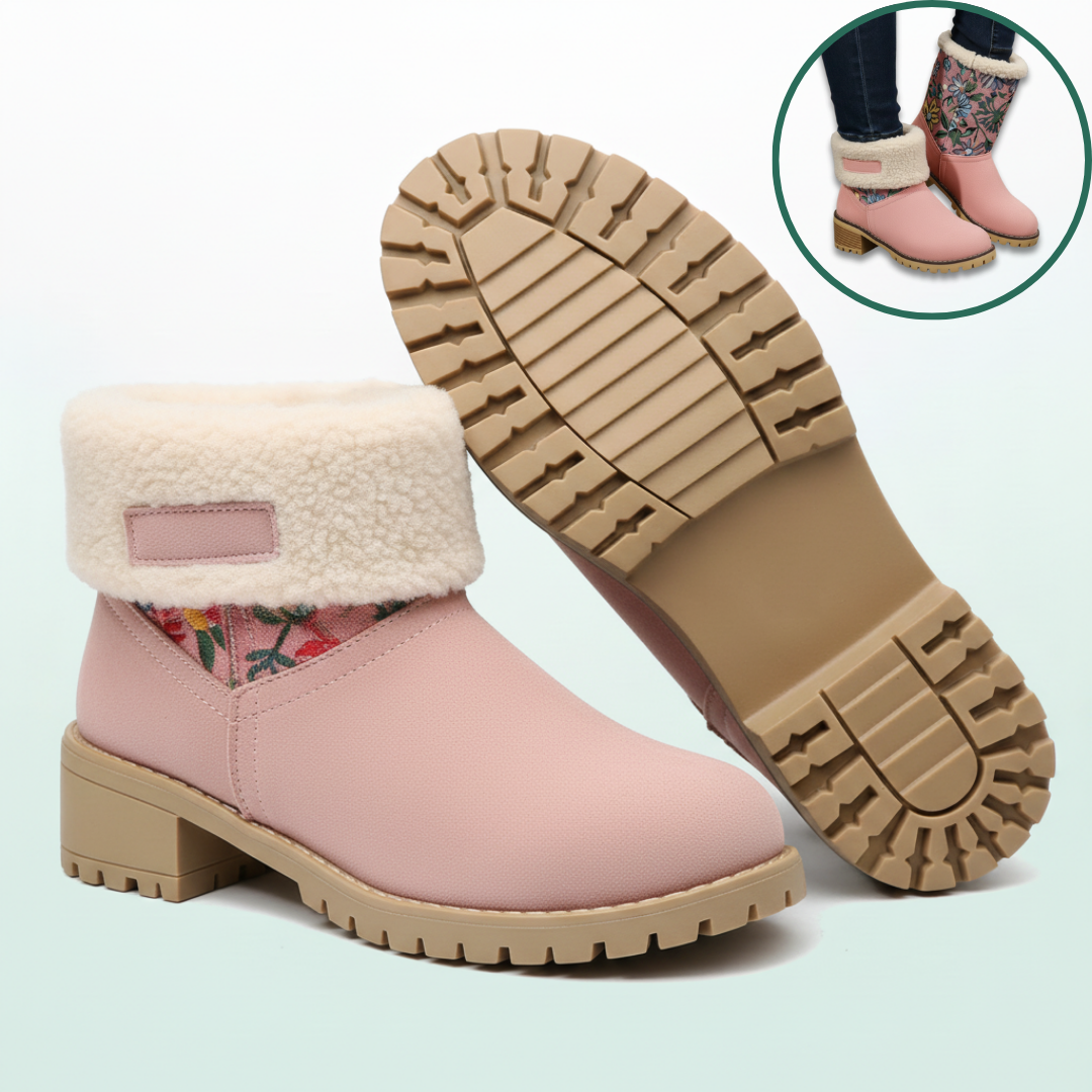 Almira Zimowe Botki na Obcasie z Designem 2w1